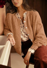 PRETTYGARDEN soft cozy loose fit sweater side profile