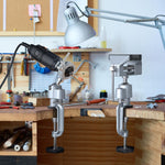 ZTUKOMN universal work vise with anti-skid rubber jaw covers.