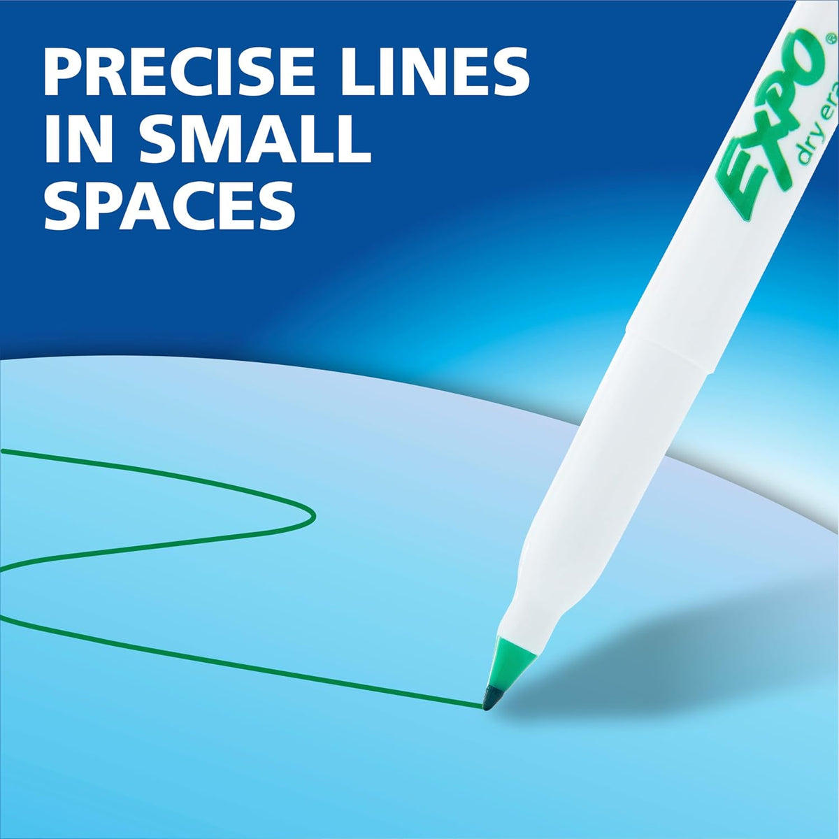 EXPO Dry Erase Markers, Low Odor Ink, Black, Ultra Fine Tip, 4 Count - Image 9