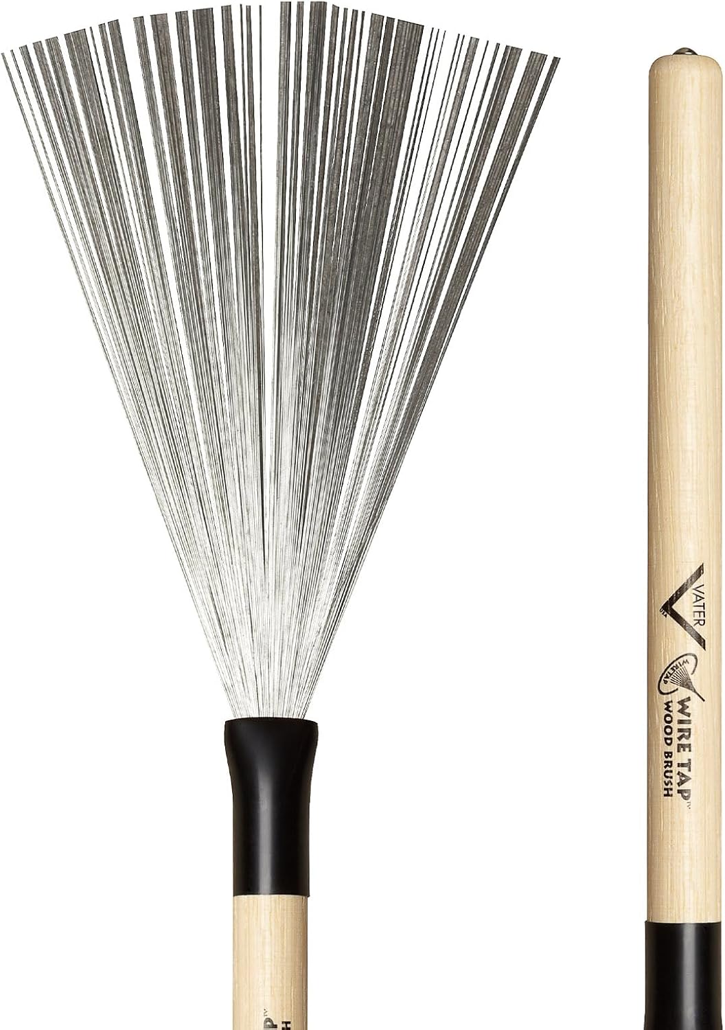 Close-up of the 5A wooden handle and fixed wire bristles