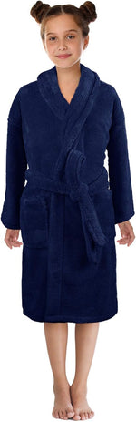 Turkish Linen kids sleepwear robe back view