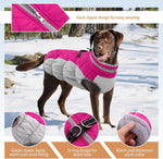 Dog Winter Jacket Cozy Reflective Waterproof Windproof Warm Pet Garment,Comfortable Cold Weather Fleece Apparel Outfits with Zipper Closure for Small Medium Large Dogs Puppy Walking,X-Large - Image 2