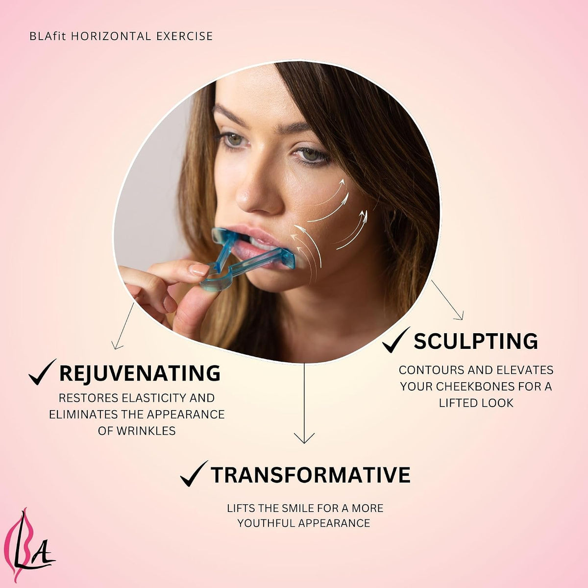 Sky blue lip enhancer tool in hand