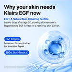 Dear Klairs EGF serum and cooling mist set packaging