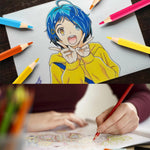 Water-soluble color blending demonstration with Joyberg pencils