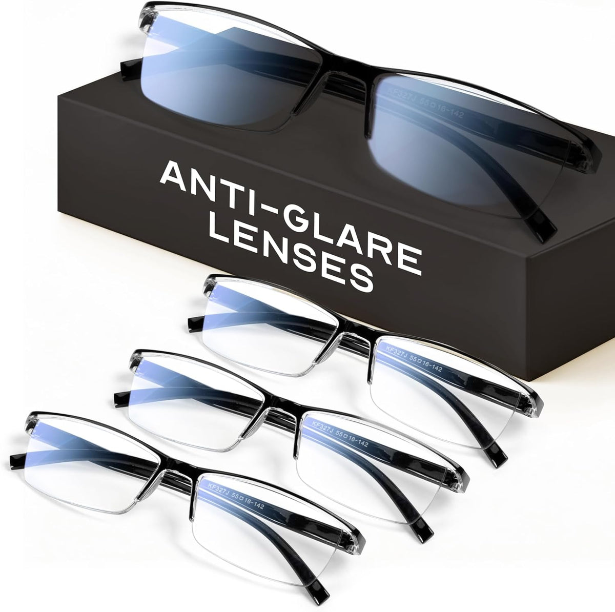 Gaoye executive style reading glasses men front view