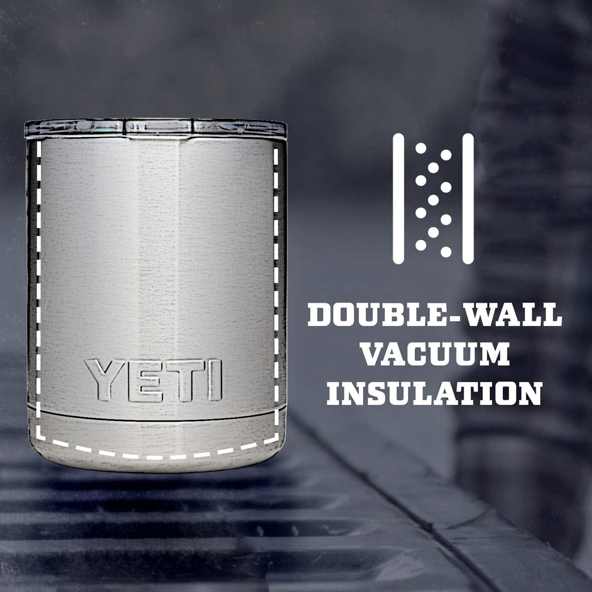 Yeti Rambler 10 Ounce cup top opening and rim detail