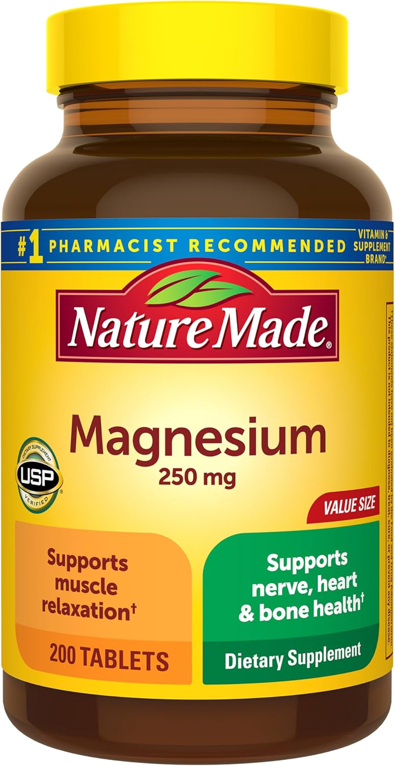 Nature Made magnesium pack of three bottles overview