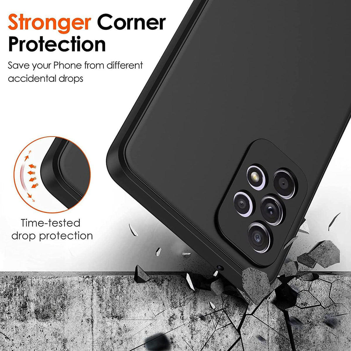KJYFOANI silicone case rear camera cutout detail