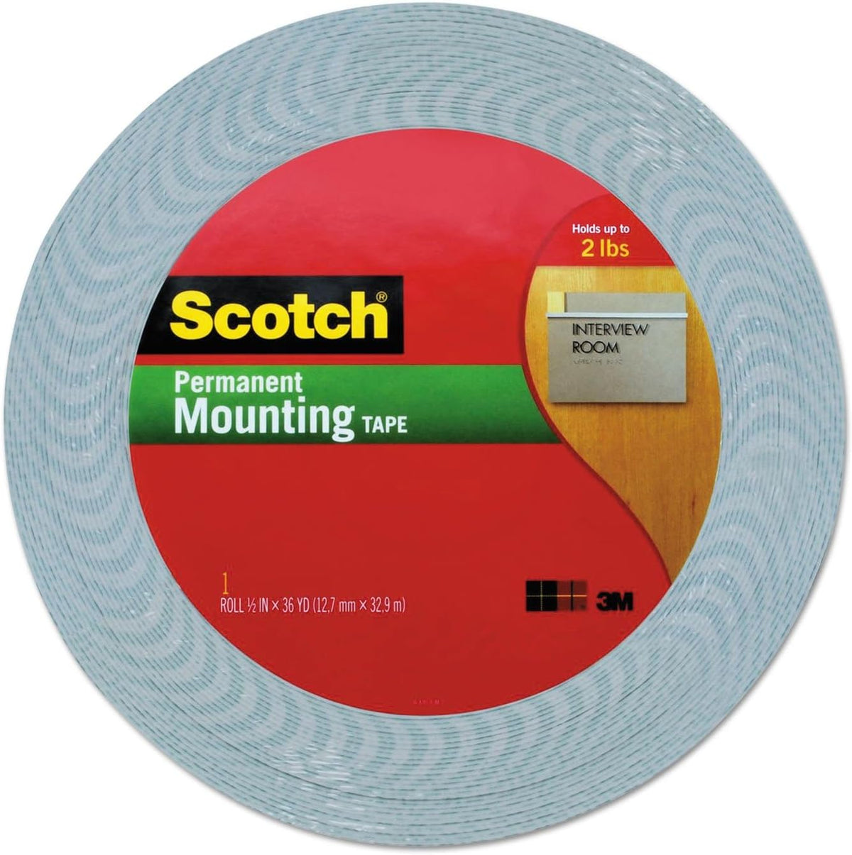 TapeCase 1.5-5-4016W 4016 1.5 x 5ft White Foam Tape - 1 Roll - Image 1
