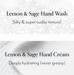 Bliss Lemon and Sage hand wash pump bottle close up view