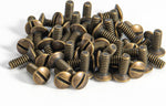 Carbon steel white electrical outlet cover screws