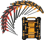 31-Piece Hex Key Set - Allen Wrench Set, SAE and Metric Allen Keys MM(0.7mm-10mm) SAE(0.028"-3/8) Heat-Treated, Torque Handle, High Leverage, Long & Short Keys, Easy Organization - Image 13