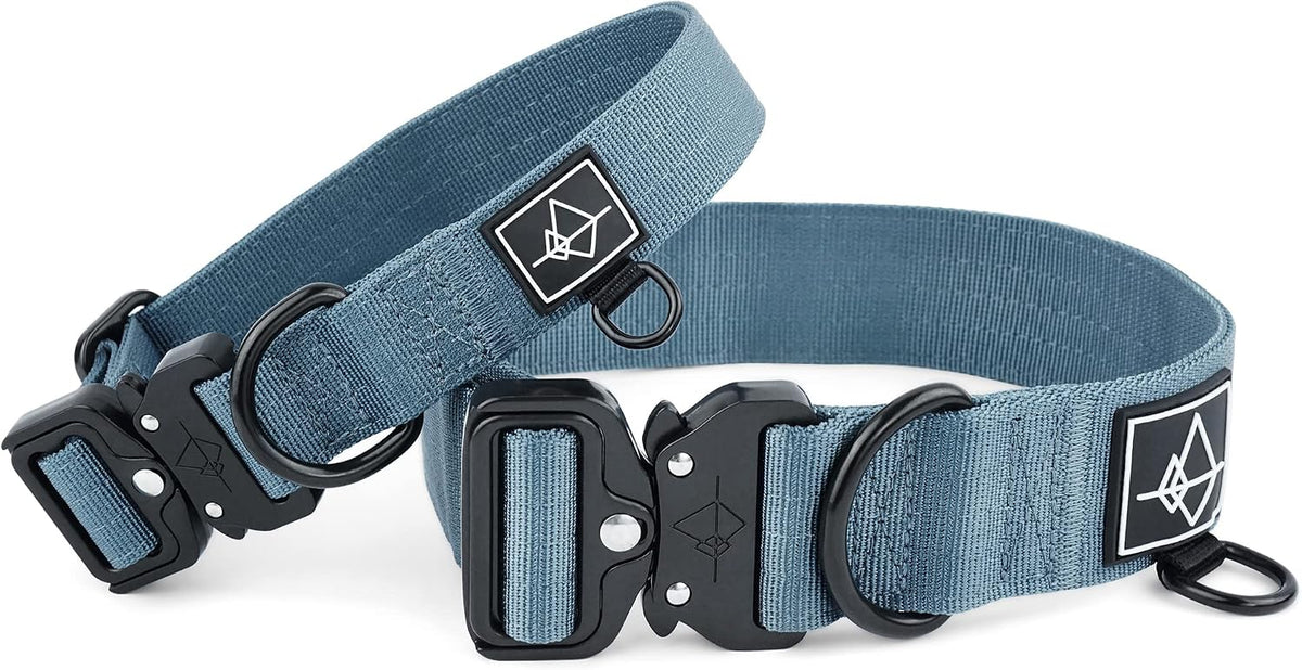 Made To Roam dog collar showing metal buckle
