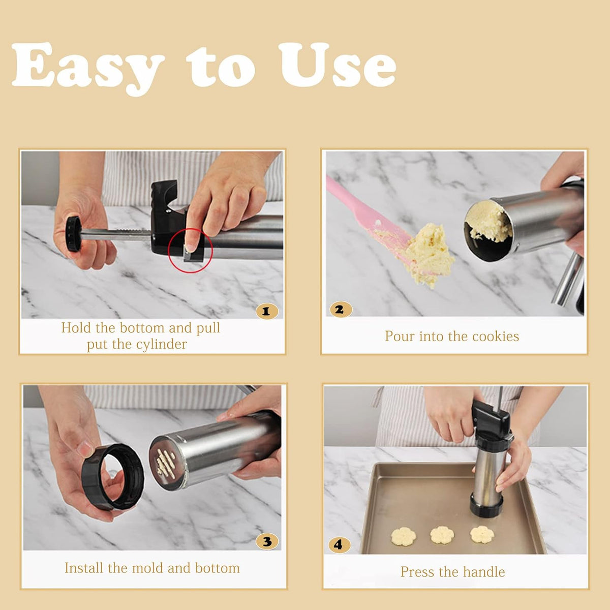 Piping nozzles and icing tips for cake and cupcake decoration