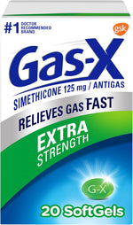 Gas-X extra strength gas relief softgels front view packaging