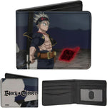 Buckle-Down Black Clover bifold wallet front view anime design