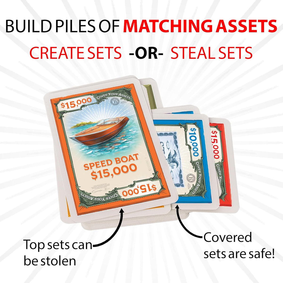 Grandpa Beck's Games Cover Your Assets Set Collection Card Game - Image 5