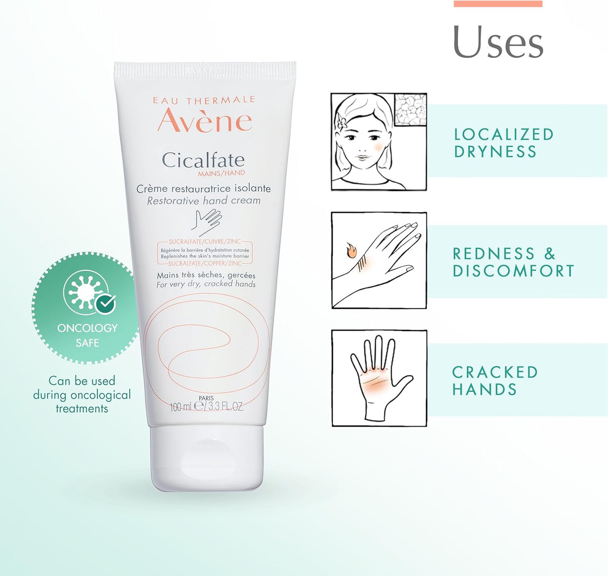 Avène Cicalfate intense nourishing hand lotion side profile