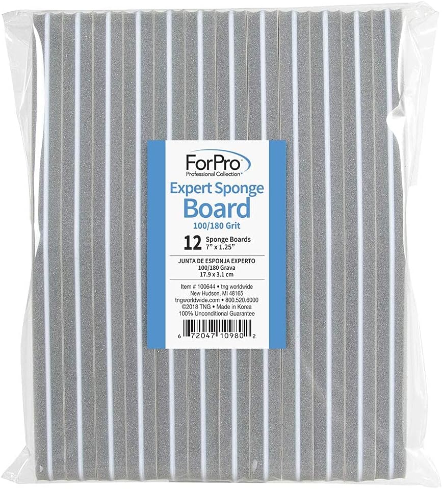 ForPro salon and spa essential nail buffer in use