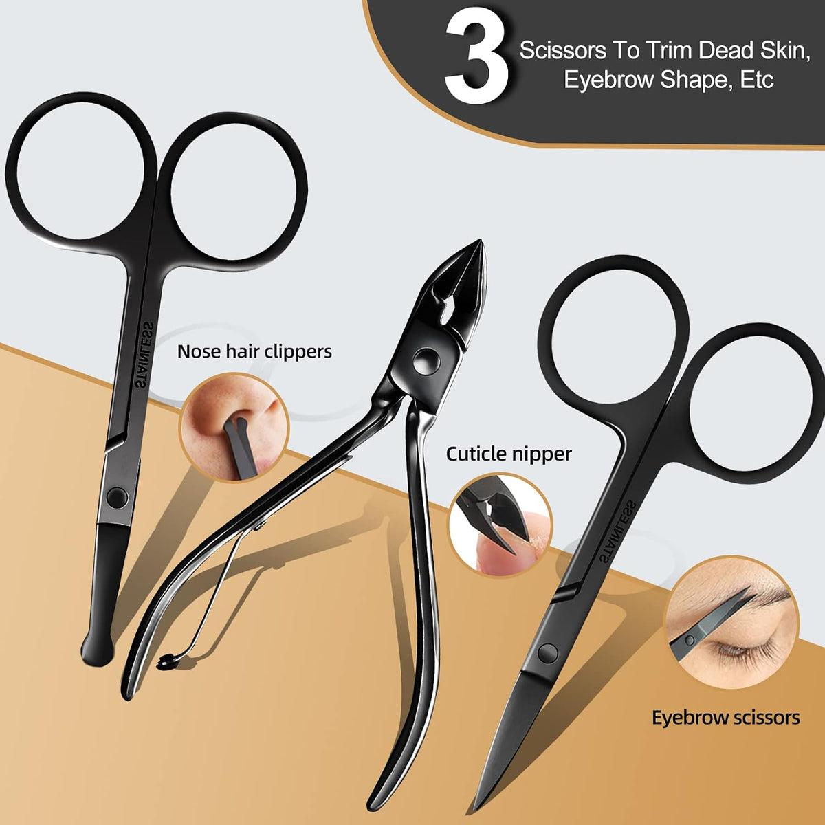 RedFlow facial care and eyebrow grooming tools set