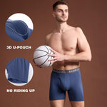 Bamboo Cool moisture-wicking boxer briefs elastic waistband close up