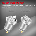 DaierTek 12mm waterproof switch side profile