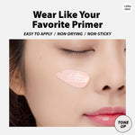 A'Pieu multi purpose skin tone corrector and makeup primer base application