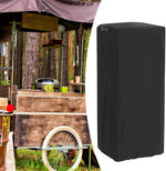 Cadufuelly black protective cover fitted on commercial popcorn maker