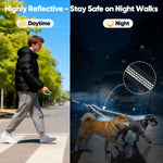 Convertible 3 in 1 dual pet leash showing detached single dog walking setup.