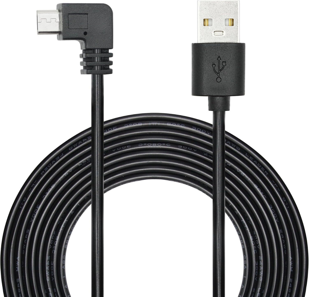 Maixbomr dash cam power cord front view