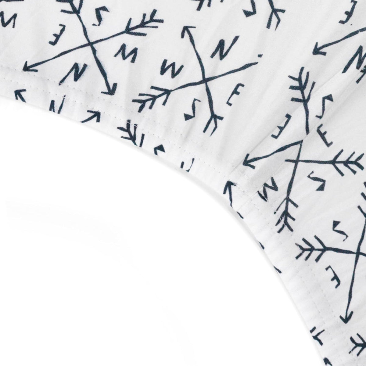 HonestBaby fitted crib sheet elastic corner detail