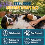 VICSOM Yeast Infection Treatment for Dogs, 200 Soft Chews Natural Anti Yeast Support Itchy Skin Paw Licking Ear Odor Allergy Relief for Dogs, Caprylic Acid + Probiotics, Chicken Flavor All Breeds - Image 9