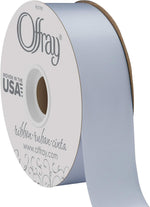 Offray 1.5" Wide Double Face Satin Ribbon SilverGray50Yds, 50 Yards, Silver - Image 9