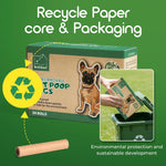 ATIFBOP scented pet trash bags being loaded into a standard leash dispenser