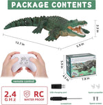 GearRoot swimming crocodile toy with glowing eyes