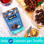 Variety pack of organic vegan fruit truffles