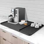 Garolue silicone coffee mat front view showing full 24x16 layout
