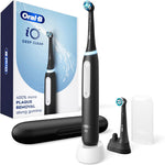 Oral-B iO Series 3 Deep Clean Electric Toothbrush front view in matte black finish.