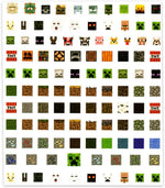 Close up of Minecraft 0.7mm mechanical pencils and block erasers