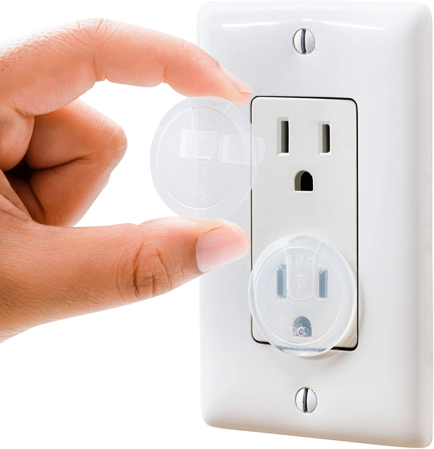 Angel of Mine clear outlet covers 50 pack front view packaging