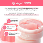 Application of Abib eye patch under the eye for puffiness care