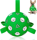 Dog Soccer Ball with Straps - Durable Jolly Ball for Dogs, Large Soccer Ball for Dogs, Dog Toys for Medium Dogs, for Pet Birthday, Outdoor Indoor Play Training Exercise - Image 14