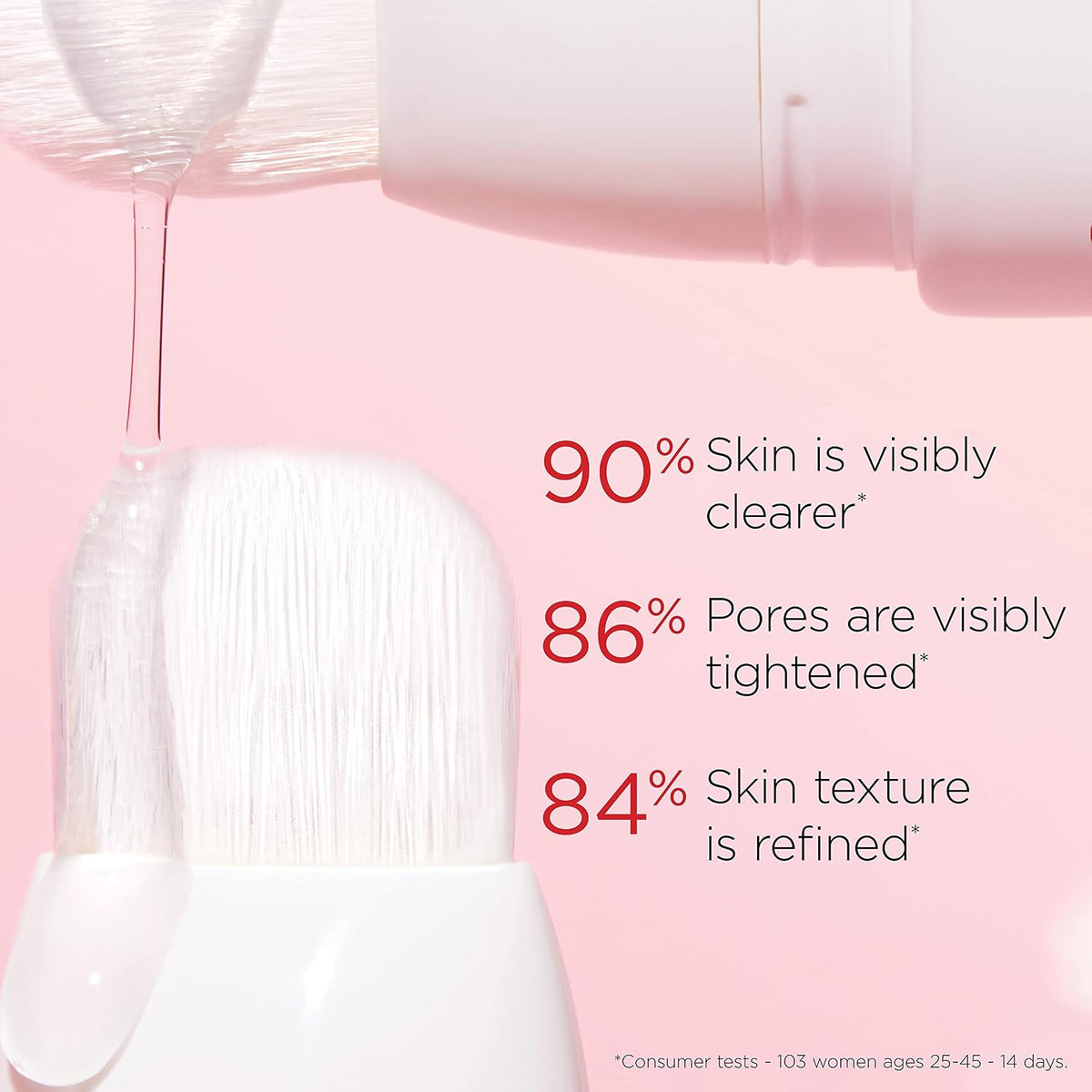 Clarins Beauty Flash Peel built-in brush applicator close-up