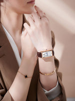 Carlien women dress watch worn on wrist showing fit and scale