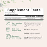 Micro Ingredients Vitamin D3 supplement label showing ingredients and dosage