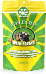 Pangea Gecko Diet Papaya 8 Ounce front package view premium reptile food