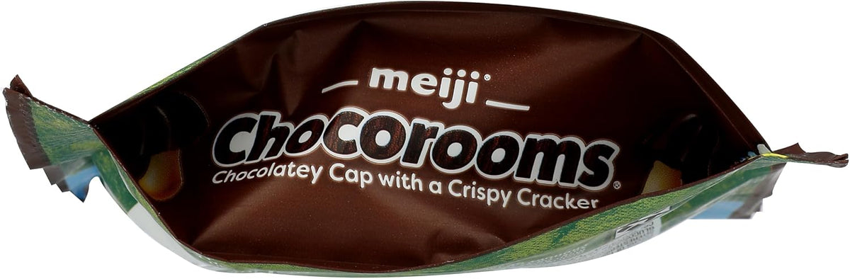 Meiji Chocorooms 5 ounce pouch packaging details