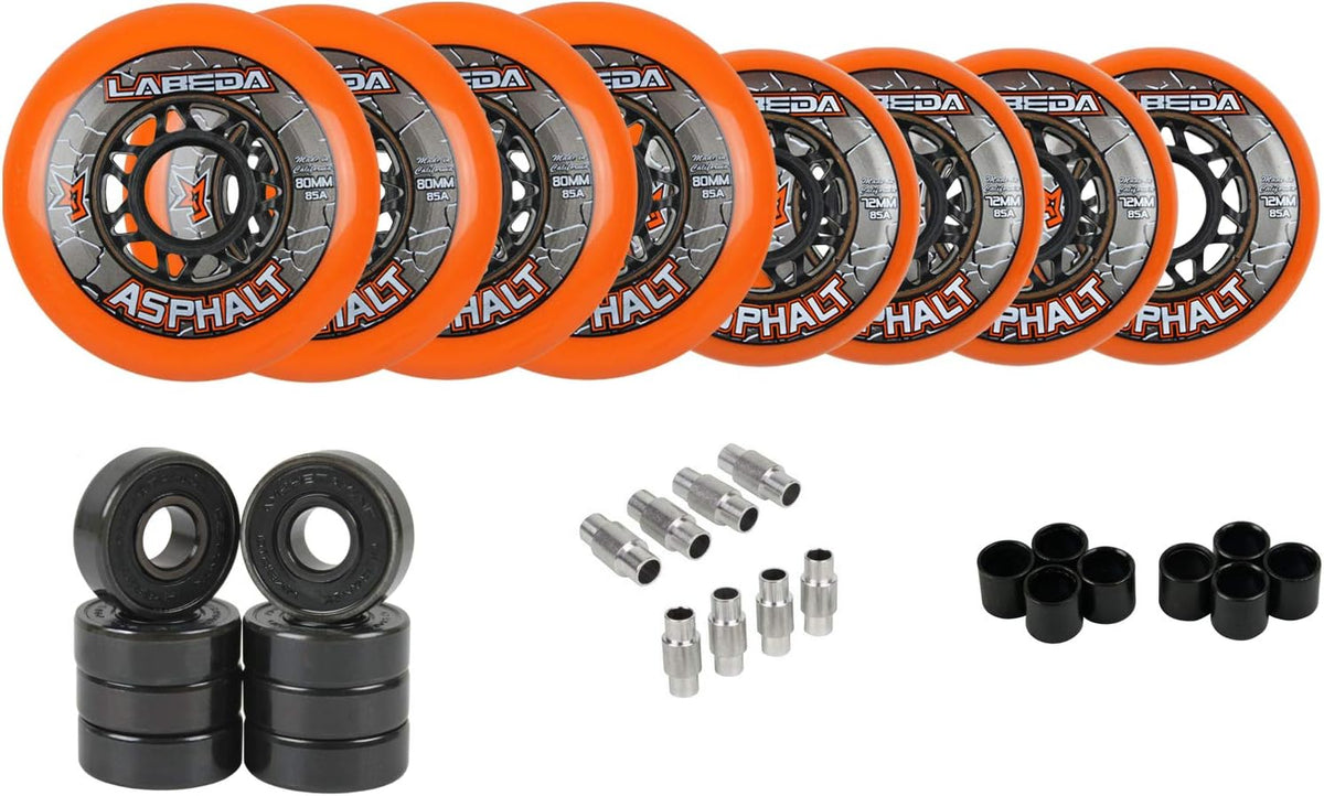 Labeda Gripper asphalt outdoor inline roller hockey wheels front view