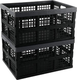 Sosody 34L plastic storage milk crates front view